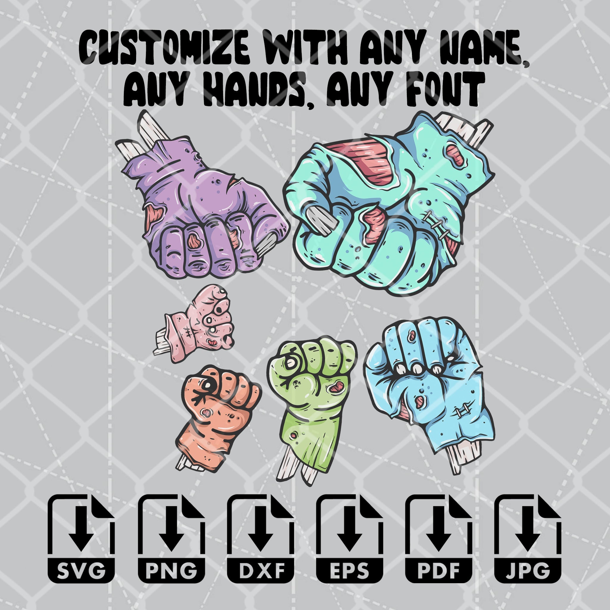 Zombie Hands Fist Bump