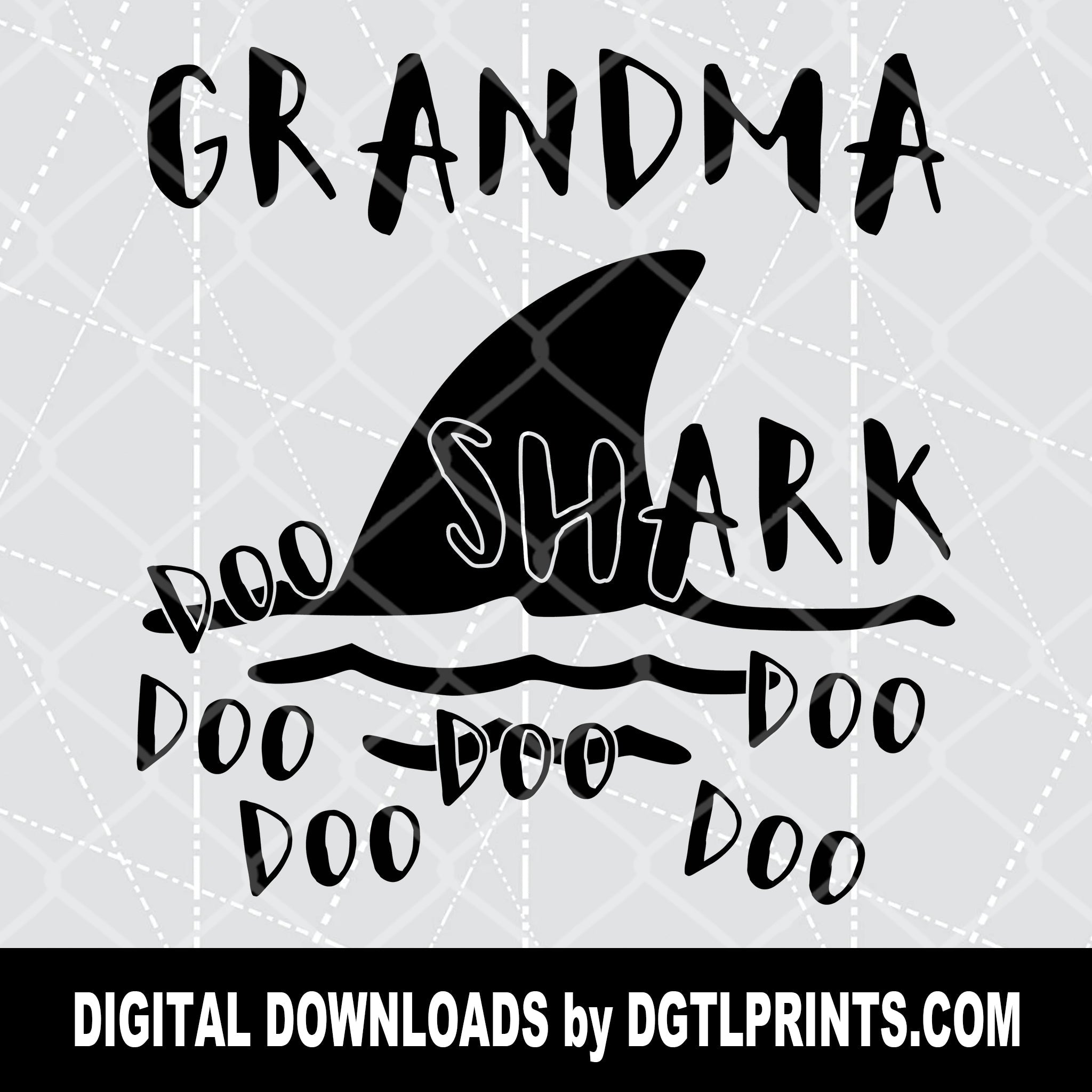 Grandma Shark - Customize with Any Nickname