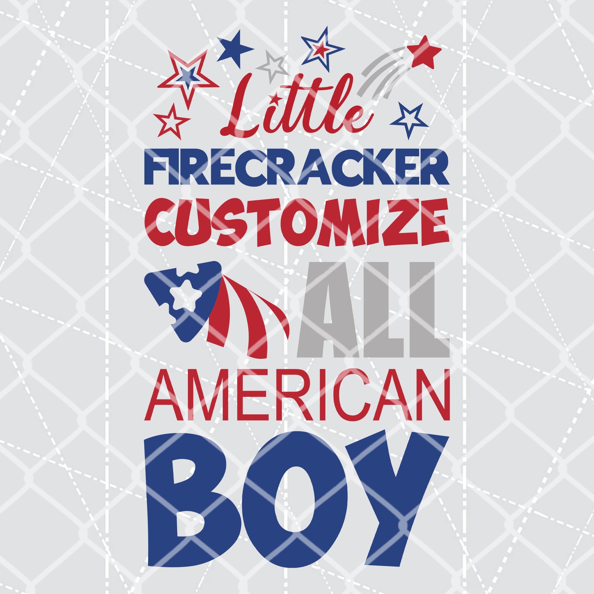 Little Firecracker All American Boy and Girl - Customize